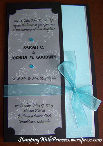 The Wedding Invitation Pocket Card The Unveiling