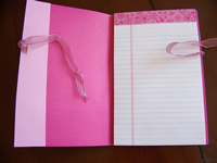 Princess Party Notepad Inside