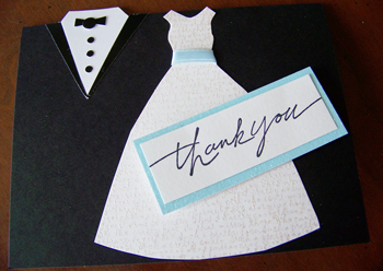 thank you border is the wedding color
