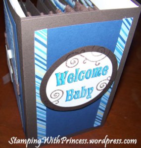 spine of the baby boy card thank you set
